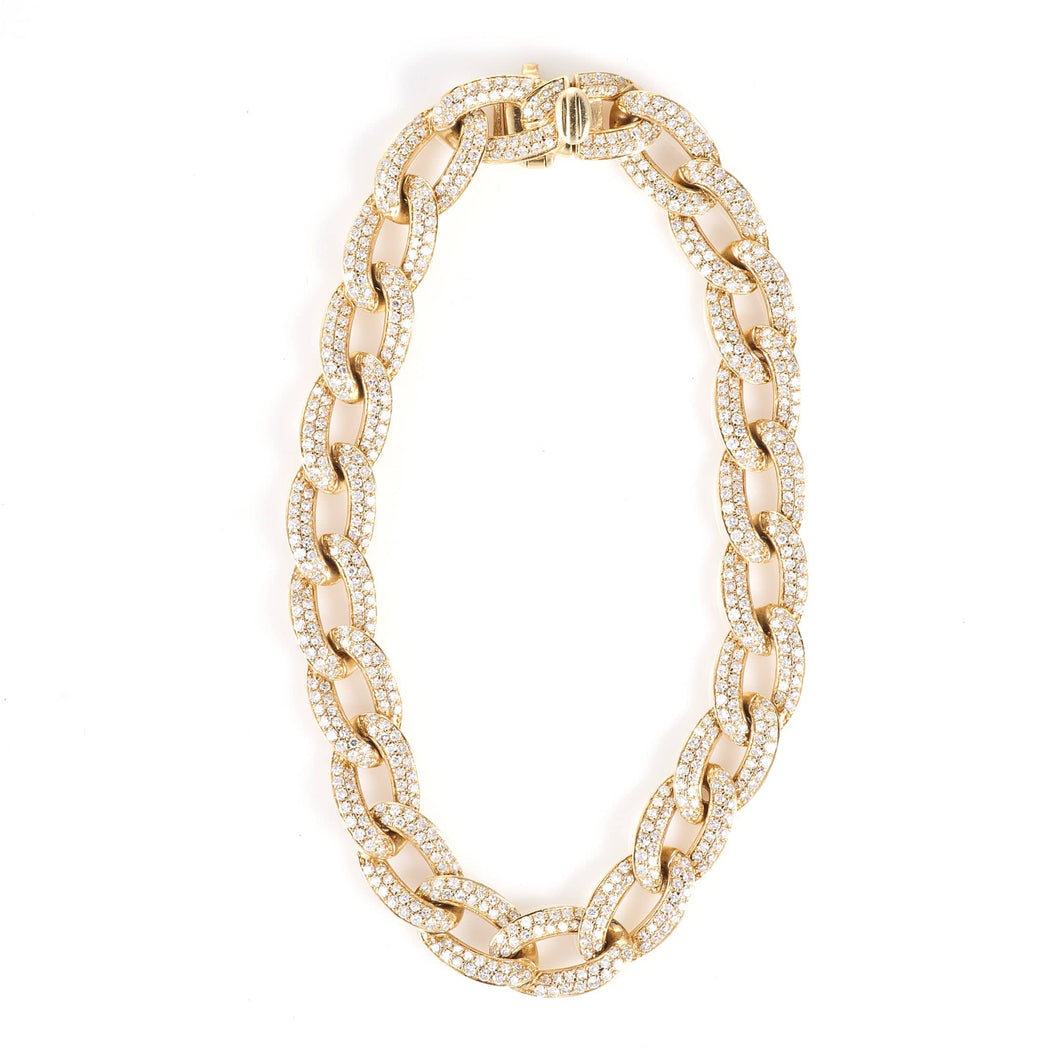 14k Yellow Gold Diamond Bracelet